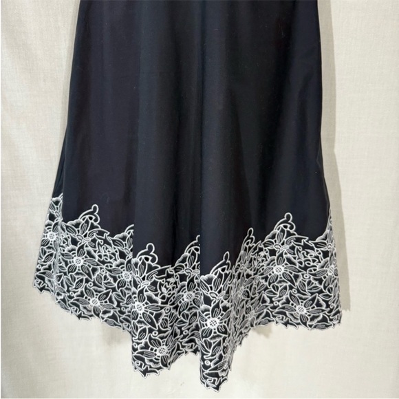 🪇 Talbots Embroidered Lace Latin Mexican Inspired Fit & Flare Dress Size 16 - Picture 7 of 10